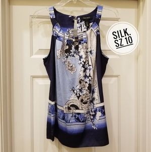 White House Black Market Silk top Size M